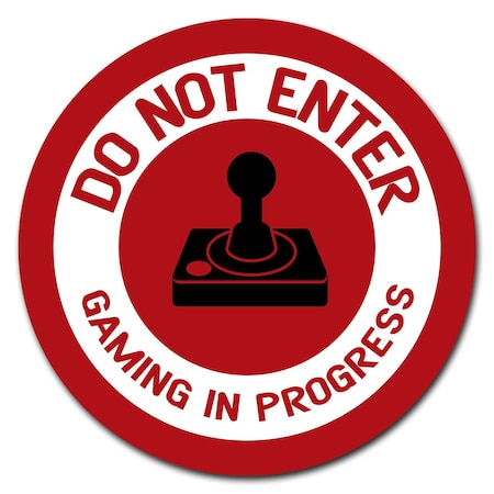 Signmission 12 in Height, Corrugated Plastic, C-12-CIR-Do Not Enter Joystick, C-12-CIR-Do Not Enter Joystick C-12-CIR-Do Not Enter Joystick